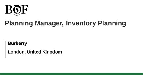 burberry architectural planning manager|Burberry careers.